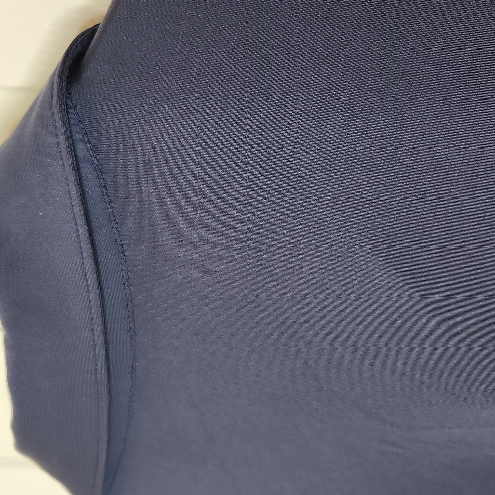 Peter Millar Summer Comfort dark purple golf shirt compass fleur de lis logo XL - Picture 7 of 7